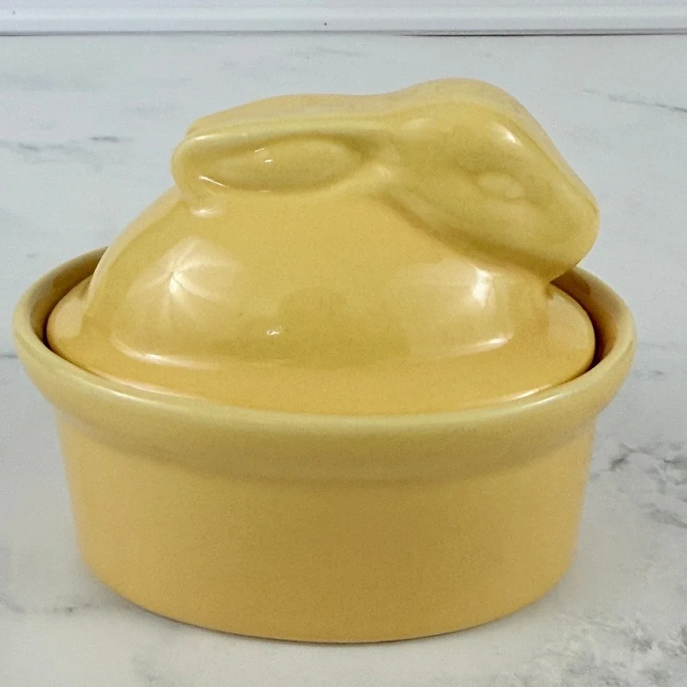 VTG BIA Yellow Bunny Rabbit Ramekin 